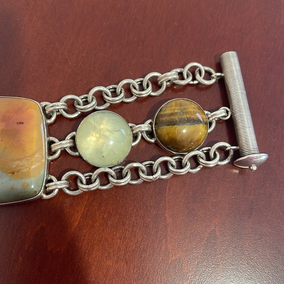 Echo of the Dreamer Sterling and Stone Bracelet - Picture 5 of 11